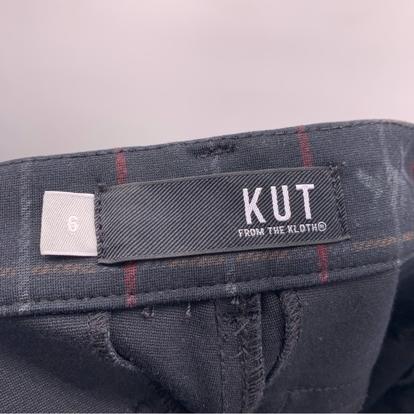 Kut From the Kloth Mia Ankle Skinny Plaid Pants Size 6 - Picture 4 of 8